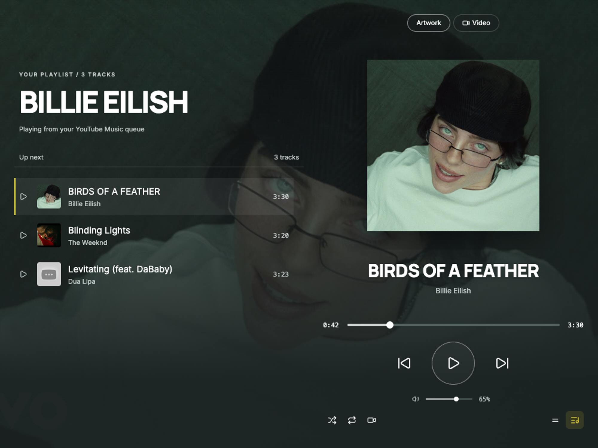 BIRDS OF A FEATHER by Billie Eilish in Sweet Spot
